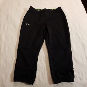 Under Armour men's black adult small baseball pants